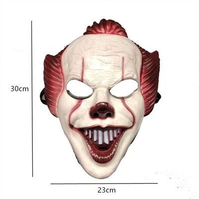 Máscara de cosplay assustador do Coringa de terror