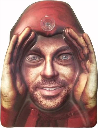 Decoração de Halloween do Peeper assustador Peeping Tom, máscara suspensa de janela interna e externa para sustos, truques e risos assustadores de festas em casa, decoração inovadora